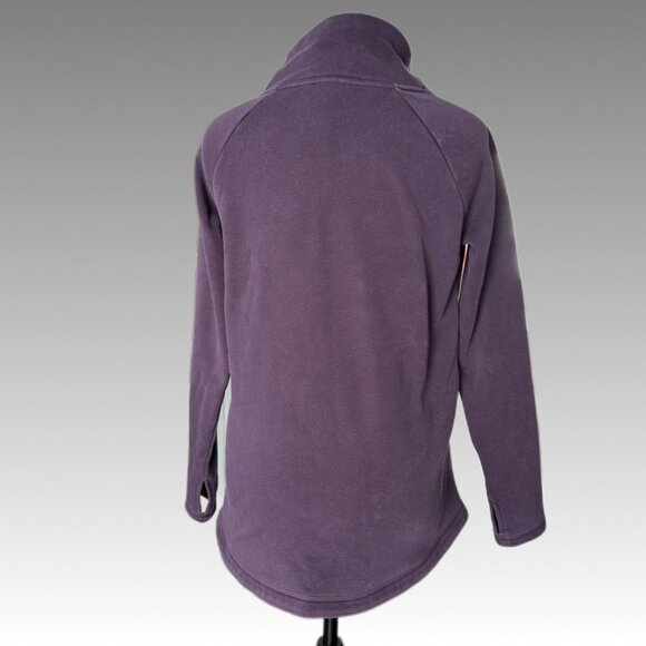 ATHLETA Cozy Karma Asymmetrical Pullover Sweatshirt Deep Purple Cabin Fall XS - Picture 4 of 9